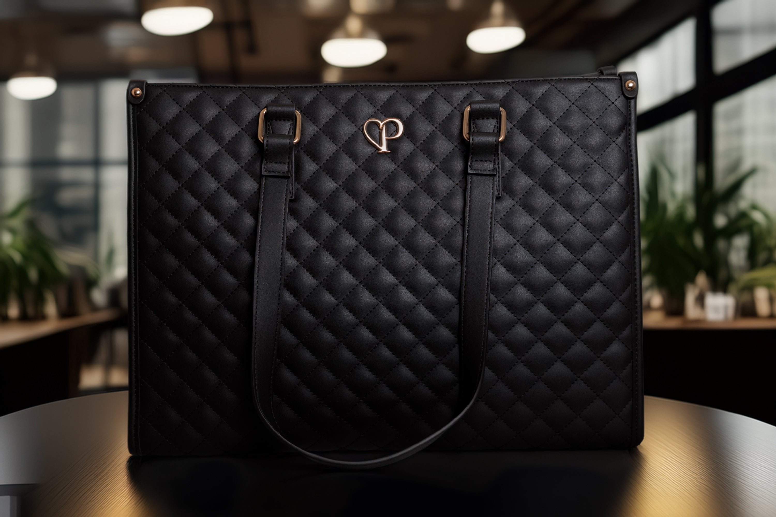 Philippa Classic – Bolso para Laptop 15.6” y Lonchera (Negro)